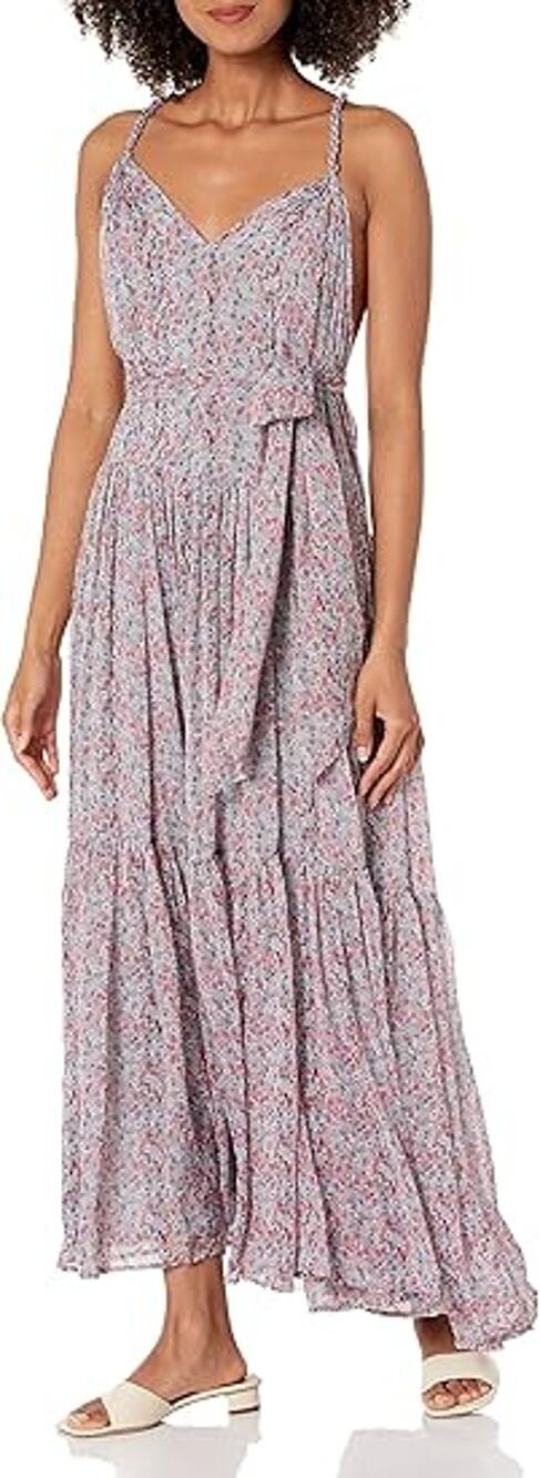 Astr The Label Floral Multicolor Eartha Maxi Dress Size XS